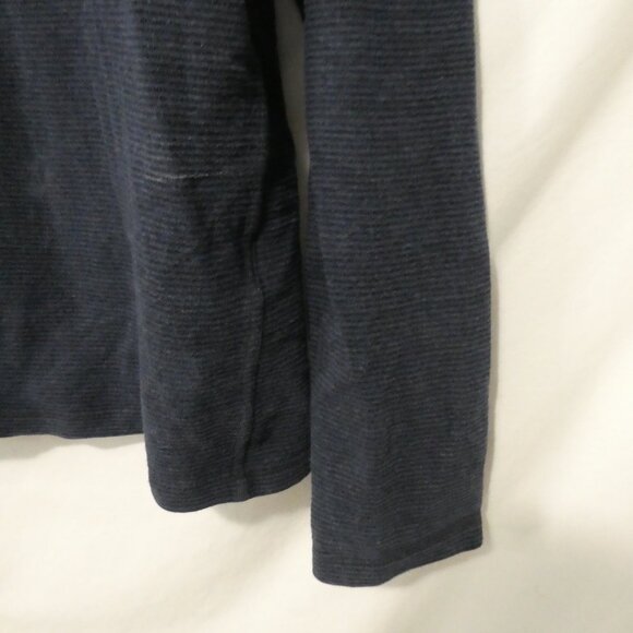 THE ORANGE LABEL TEE CO. - Super Dry | XXL | Blue Long Sleeve Striped Casual Top - Picture 9 of 15